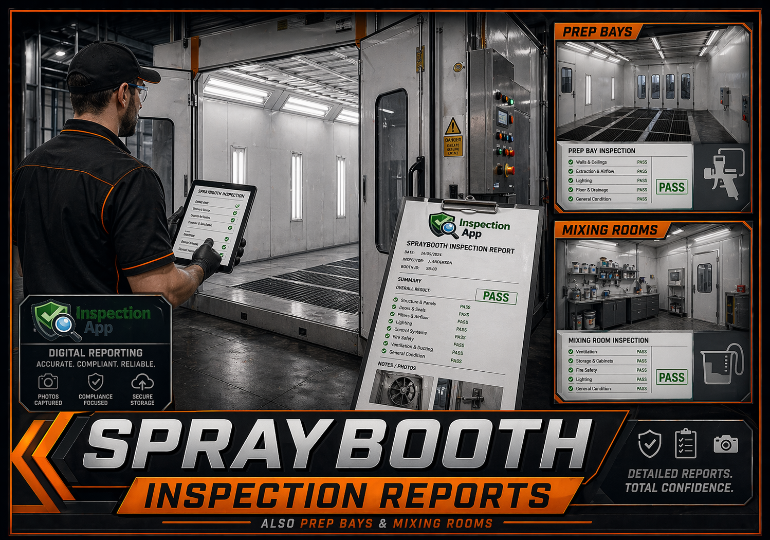Spray booth inspection reports