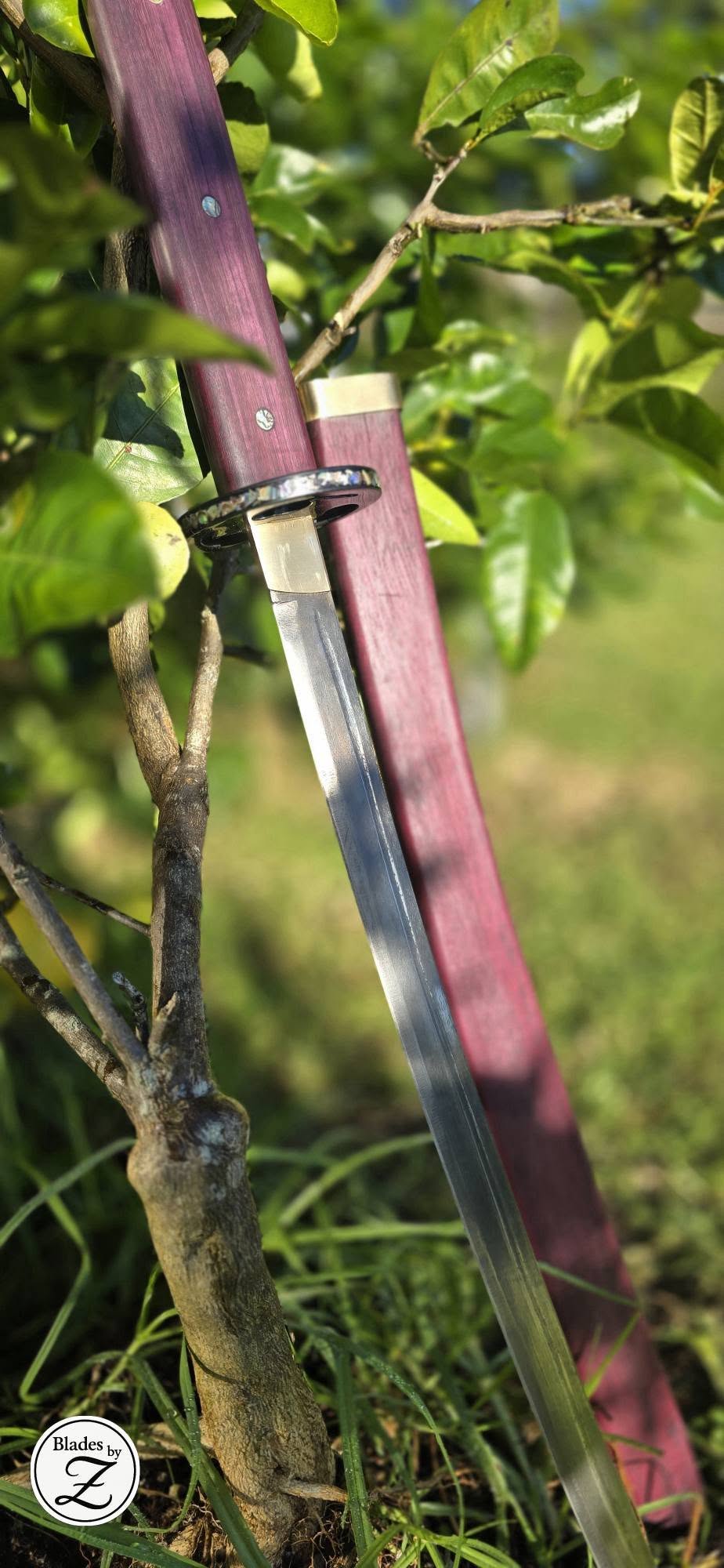 Purpleheart Wakizashi